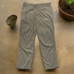 Eddie Bauer Cordura Hiking Outdoors Lightweight Dark Brown Pants Men's 36 x 30